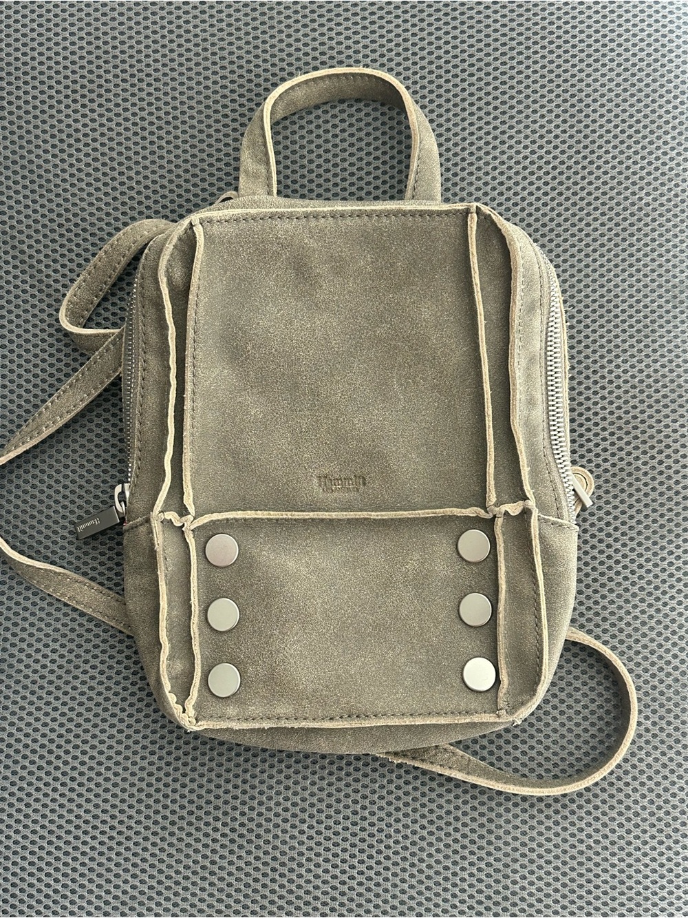 Hammitt Suede Mini Backpack in Gray